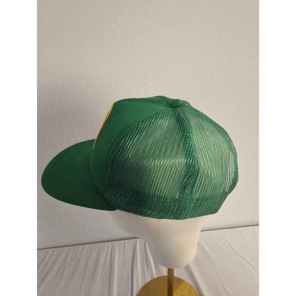 Cardinal Cap Organized Fishermen of Florida Green Mesh Snapback Trucker Hat Vtg